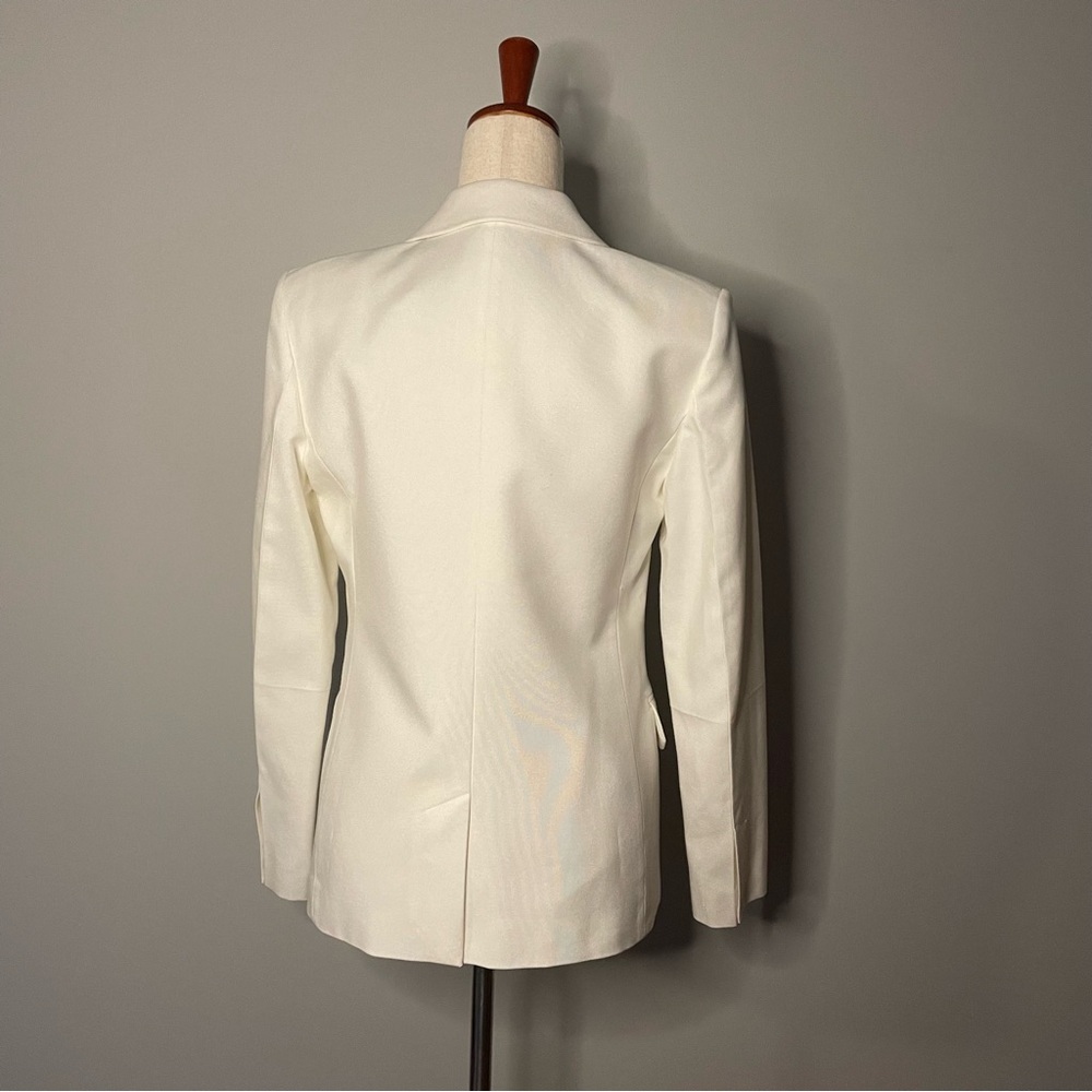 Helmut Lang White Blazer With One Button - Size 6 - image 3